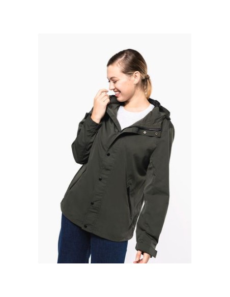 Chaqueta ecorresponsable con capucha unisex