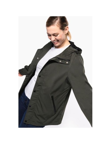 Chaqueta ecorresponsable con capucha unisex