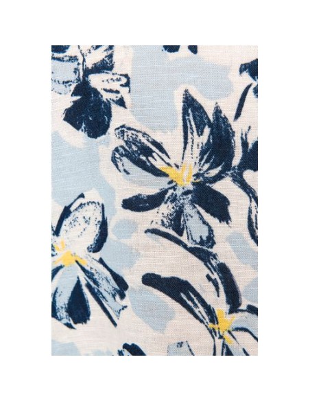 Camisa ecorresponsable con estampado vegetal hombre