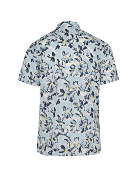 Camisa ecorresponsable con estampado vegetal hombre