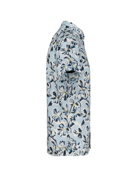 Camisa ecorresponsable con estampado vegetal hombre