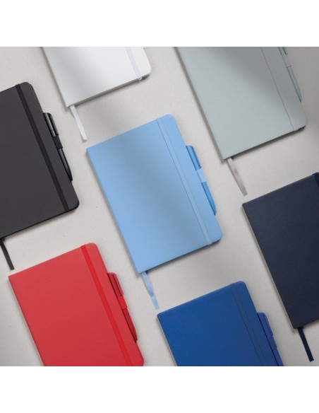 Libreta clásica Sam A5 de piel regenerada certificación RCS