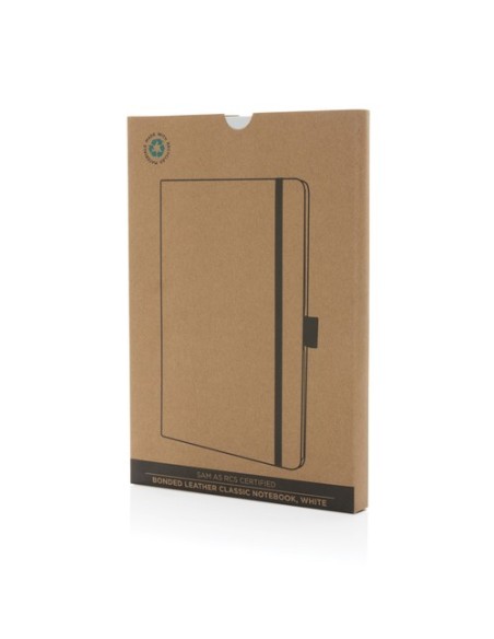 Libreta clásica Sam A5 de piel regenerada certificación RCS