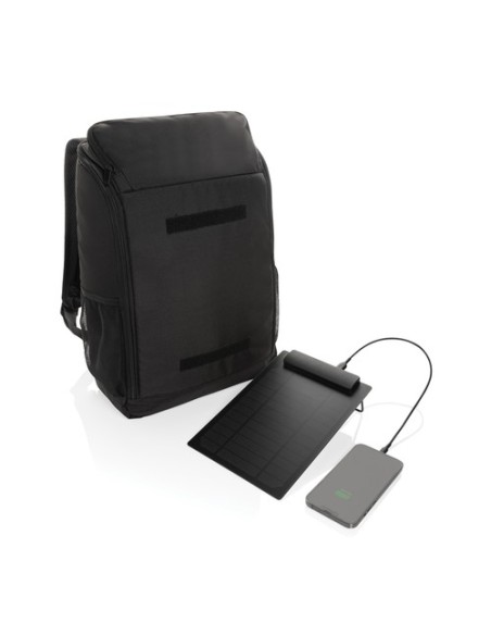 Mochila de lujo Pedro AWARE RPET con panel solar de 5W