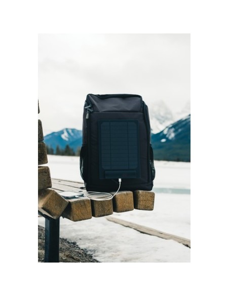 Mochila de lujo Pedro AWARE RPET con panel solar de 5W