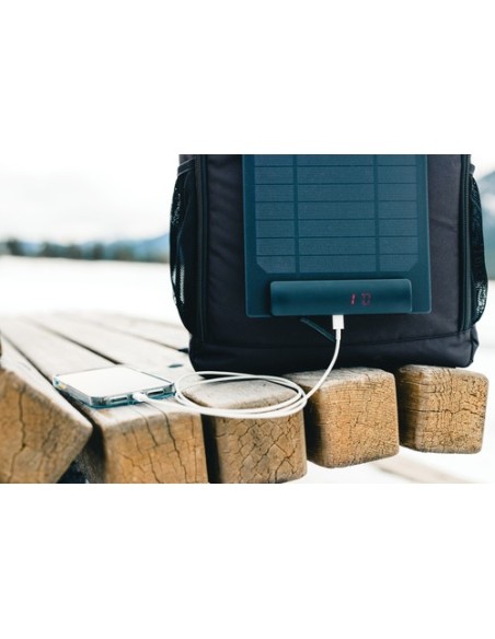 Mochila de lujo Pedro AWARE RPET con panel solar de 5W