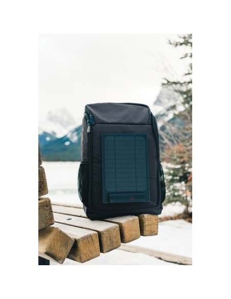 Mochila de lujo Pedro AWARE RPET con panel solar de 5W