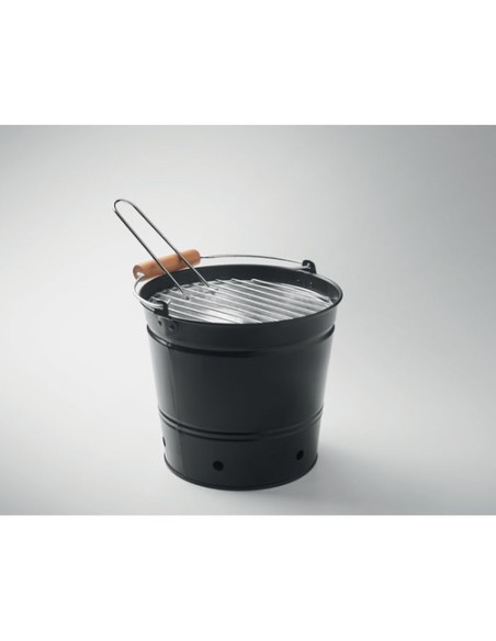 BBQTRAY Cubo barbacoa portátil hierro