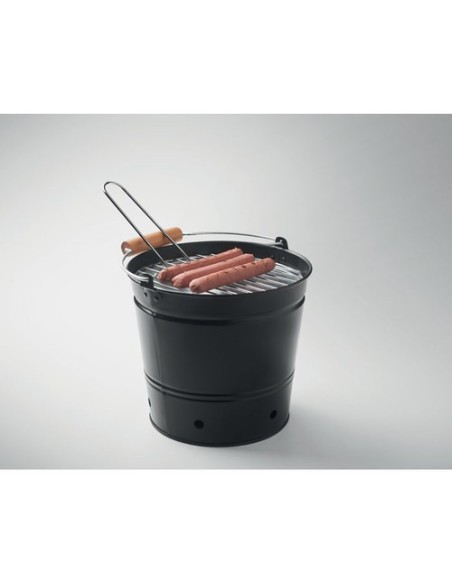 BBQTRAY Cubo barbacoa portátil hierro