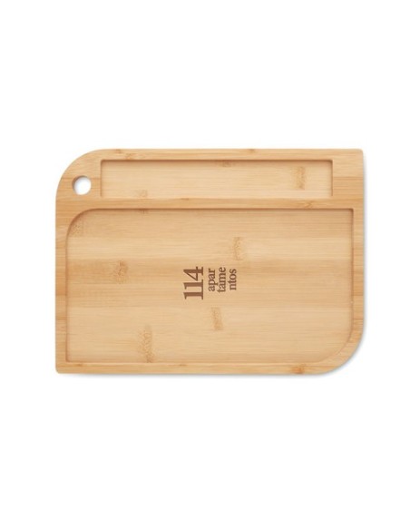 LEATA Plato para comida de bambú