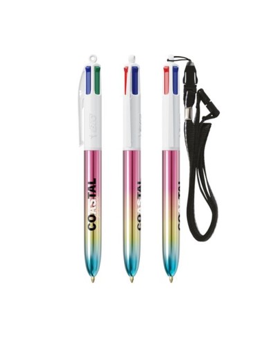 BIC 4 Colours Gradient  Lanyard