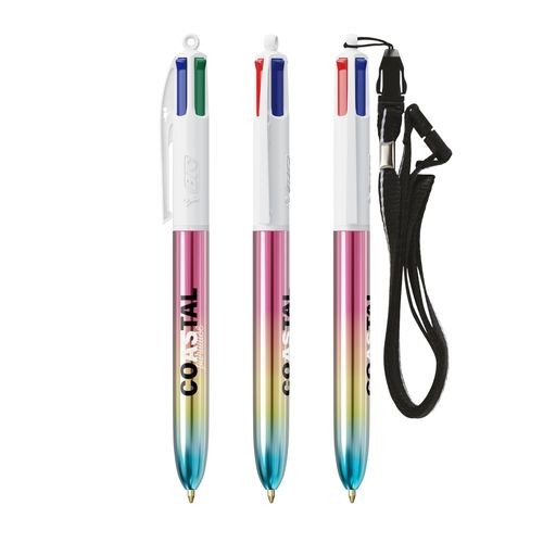 BIC 4 Colours Gradient  Lanyard