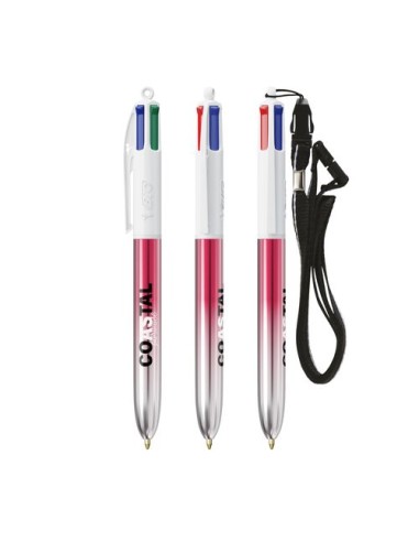 BIC 4 Colours Bicolor  Lanyard