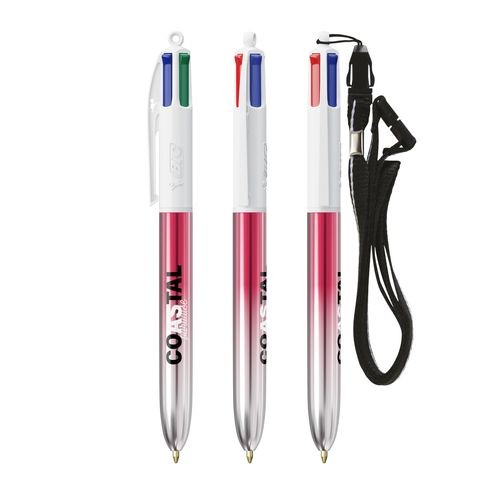 BIC 4 Colours Bicolor  Lanyard