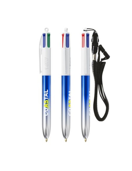 BIC 4 Colours Bicolor  Lanyard
