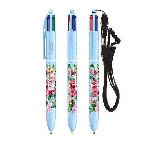 BIC 4 Colours Pastel  Lanyard