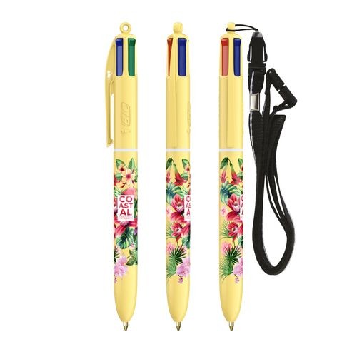 BIC 4 Colours Pastel  Lanyard