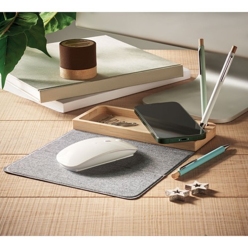 PANDU Cargador inalámbrico bambú 15W