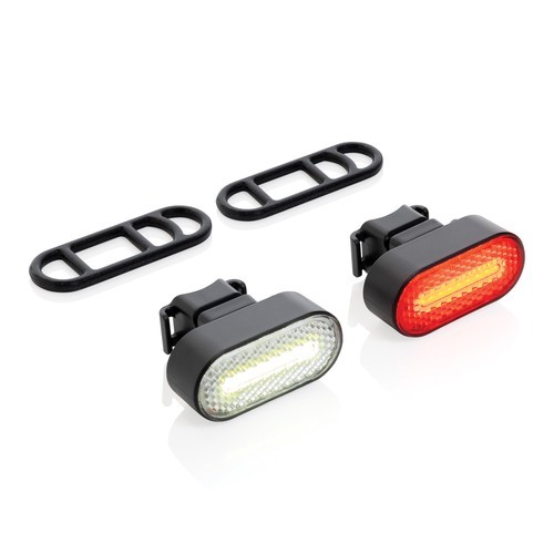 Set luces bicicleta recargables USB...