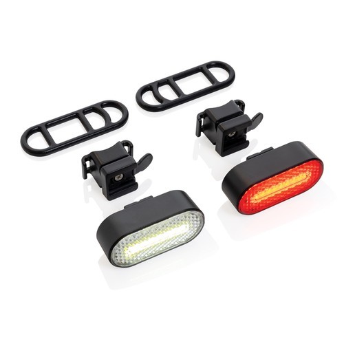 Set luces bicicleta recargables USB...