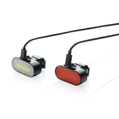 Set luces bicicleta recargables USB...