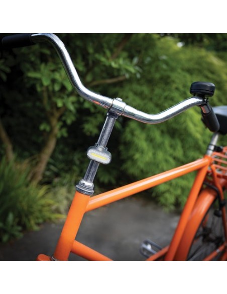 Set luces bicicleta recargables USB plástico reciclado RCS