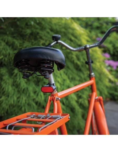 Set luces bicicleta recargables USB plástico reciclado RCS