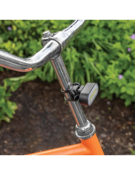 Set luces bicicleta recargables USB plástico reciclado RCS