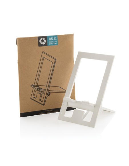 Soporte teléfono plegable plástico reciclado RCS SnapStand