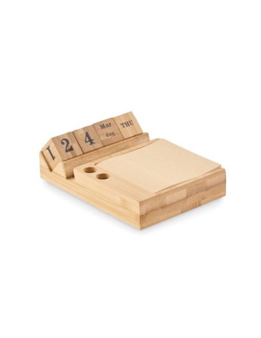 BOOTOP Calendario sobremesa de bambú