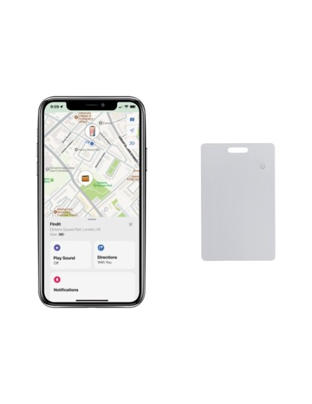 Tarjeta rastreadora recargable ultradelgada plástico  Findit