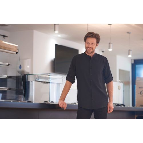 Camisa cuello mao hombre