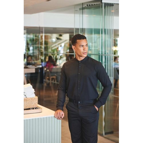 Camisa cuello mao hombre