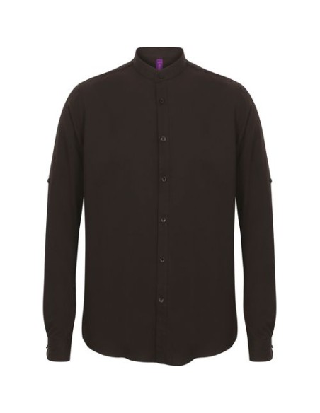 Camisa cuello mao hombre