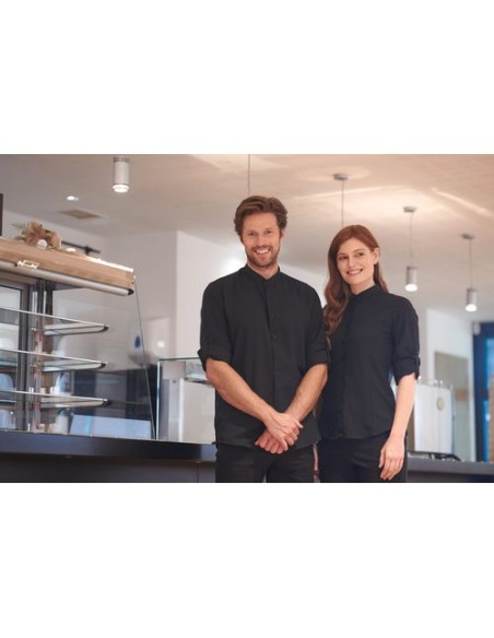 Camisa cuello mao mujer