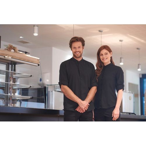 Camisa cuello mao mujer