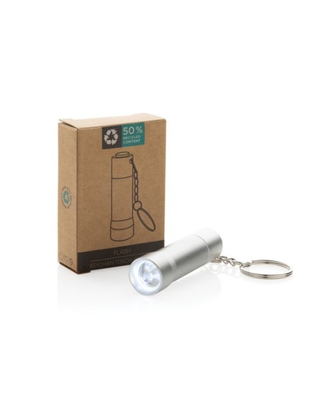 Linterna llavero de aluminio reciclado Flash RCS
