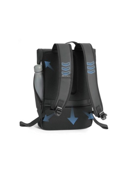 Mochila urbana resistente al agua con solapa