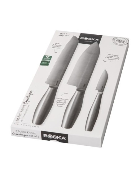 Set de Cuchillos de Cocina Copenhagen de BOSKA set de 3
