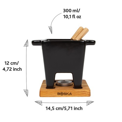 Fondue de Tapas Nero 300 ml de BOSKA
