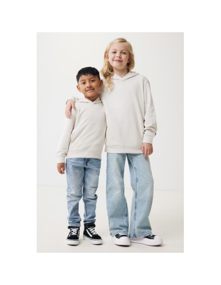 Sudadera Iqoniq Yengo capucha de algodón reciclado niños