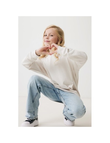 Sudadera Iqoniq Yengo capucha de algodón reciclado niños