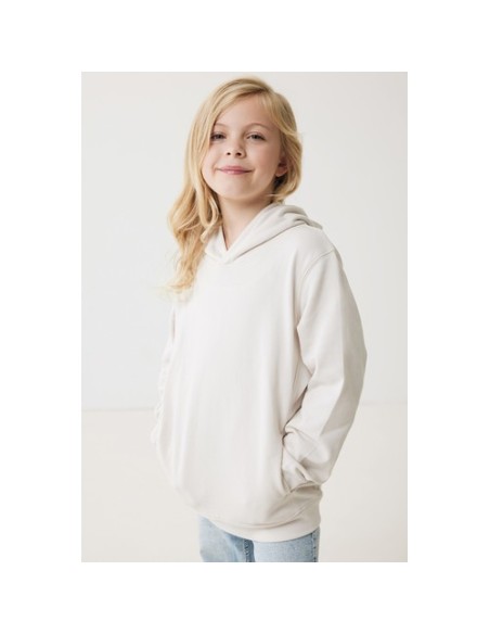 Sudadera Iqoniq Yengo capucha de algodón reciclado niños